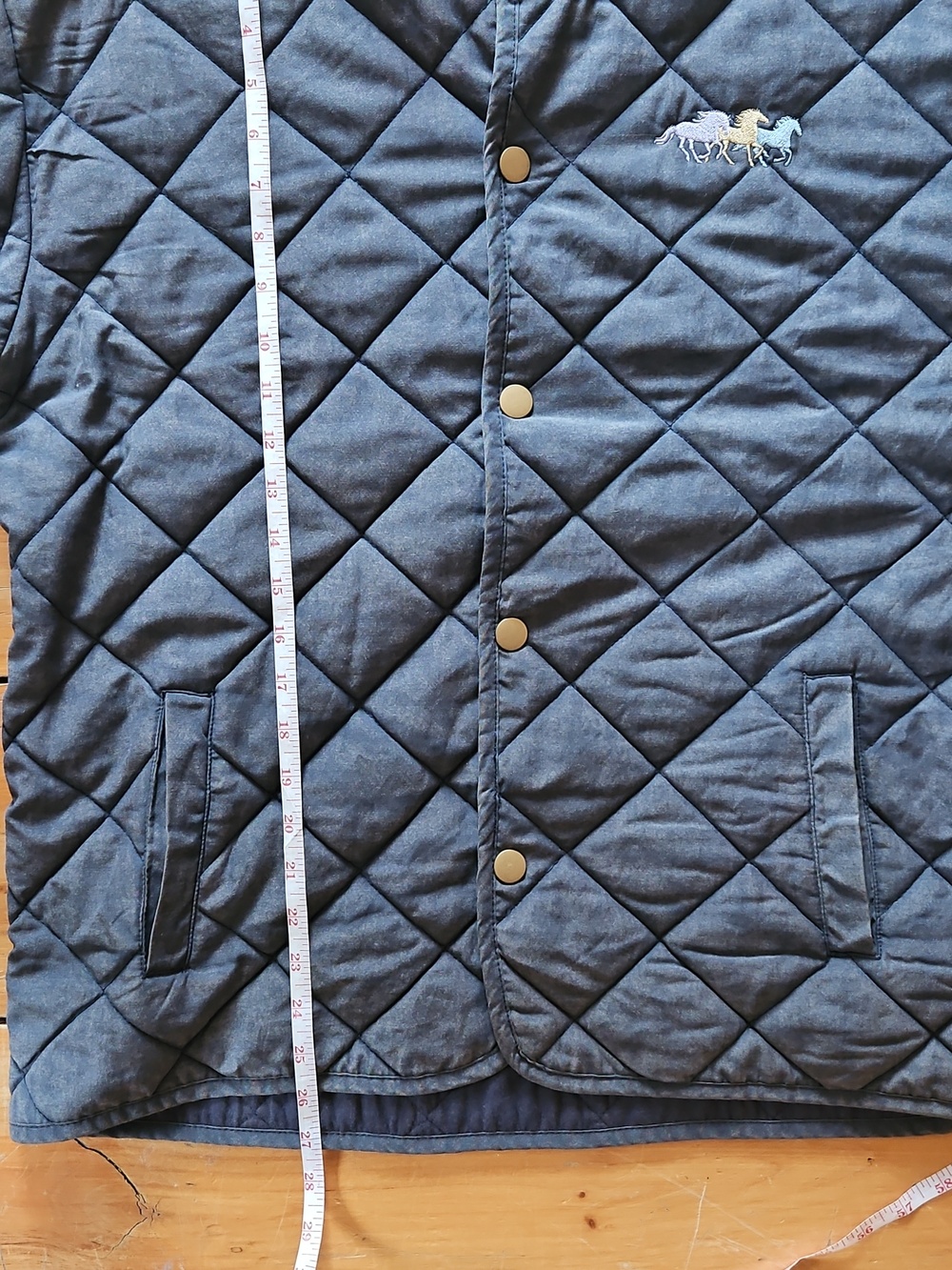 Boxercraft Quilted Navy Blue Jacket - Picture 5 of 5
